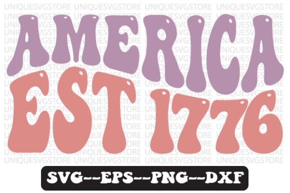 America Est 1776 Quote Retro SVG Design Review