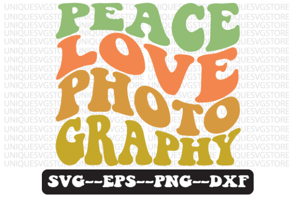 Peace Love Photography Retro Svg Design: A Designer’s Perspective