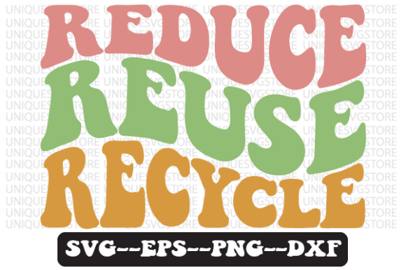 Reduce Reuse Recycle Retro Svg Design Review