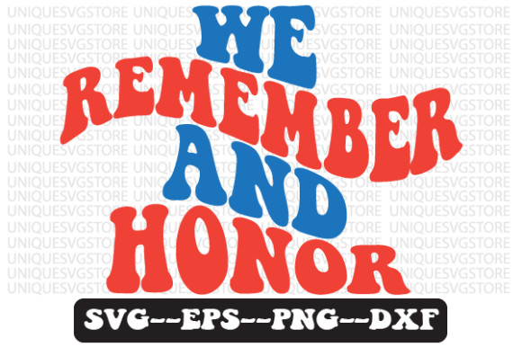 We Remember and Honor Retro Svg Design Review